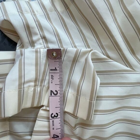 Faithfull Faia Romper Shadow Stripe Butter Cream Size 12 - Picture 6 of 10
